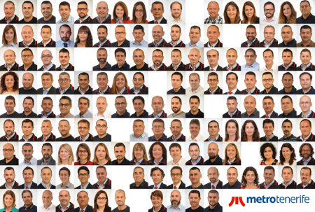 Empleados de Metrotenerife 2014