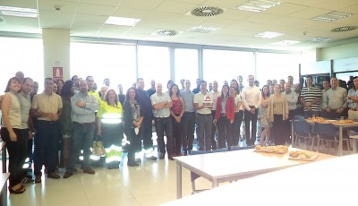 Foto de la celebración del séptimo aniversario de la puesta en funcionamiento de la Línea 1 del Tranvía
