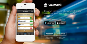 Imagen promocional de la aplicación Vía-Móvil. 