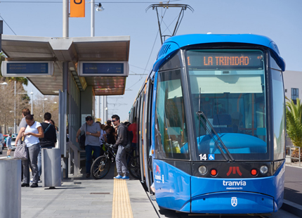 Tranvía circulando
