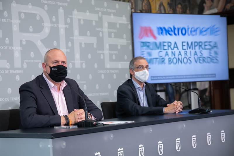 Autoridades del Cabildo de Tenerife en rueda de prensa.