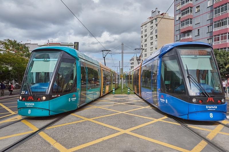 Tranvías en la zona de Cruz del Señor.