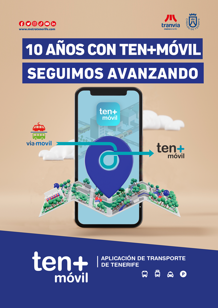 Cartel 10 años de ten+móvil